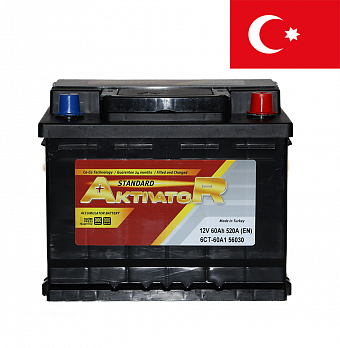   AKTIVATOR Standard 6- 60Ah R+ 520A EN 240/175/189